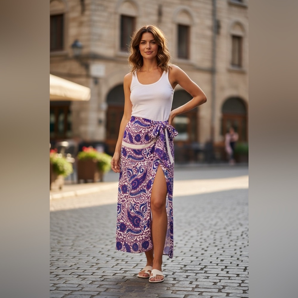 Zara Beaded Pareo Skirt.